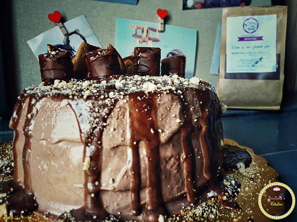 τούρτα πραλίνας φουντουκιού-νουτέλα-τούρτα-σοκολάτα