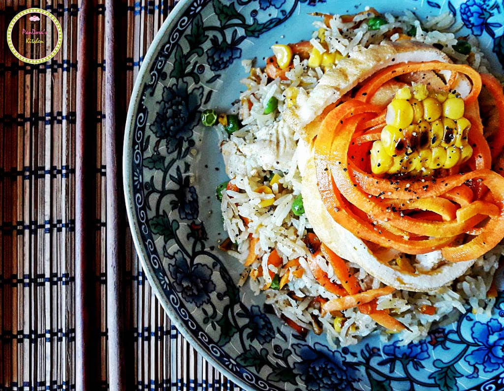 Κινέζικο Τηγανιτό Ρύζι-ρύζι-αγρόκηπος χαλβατζή-pandora's kitchen